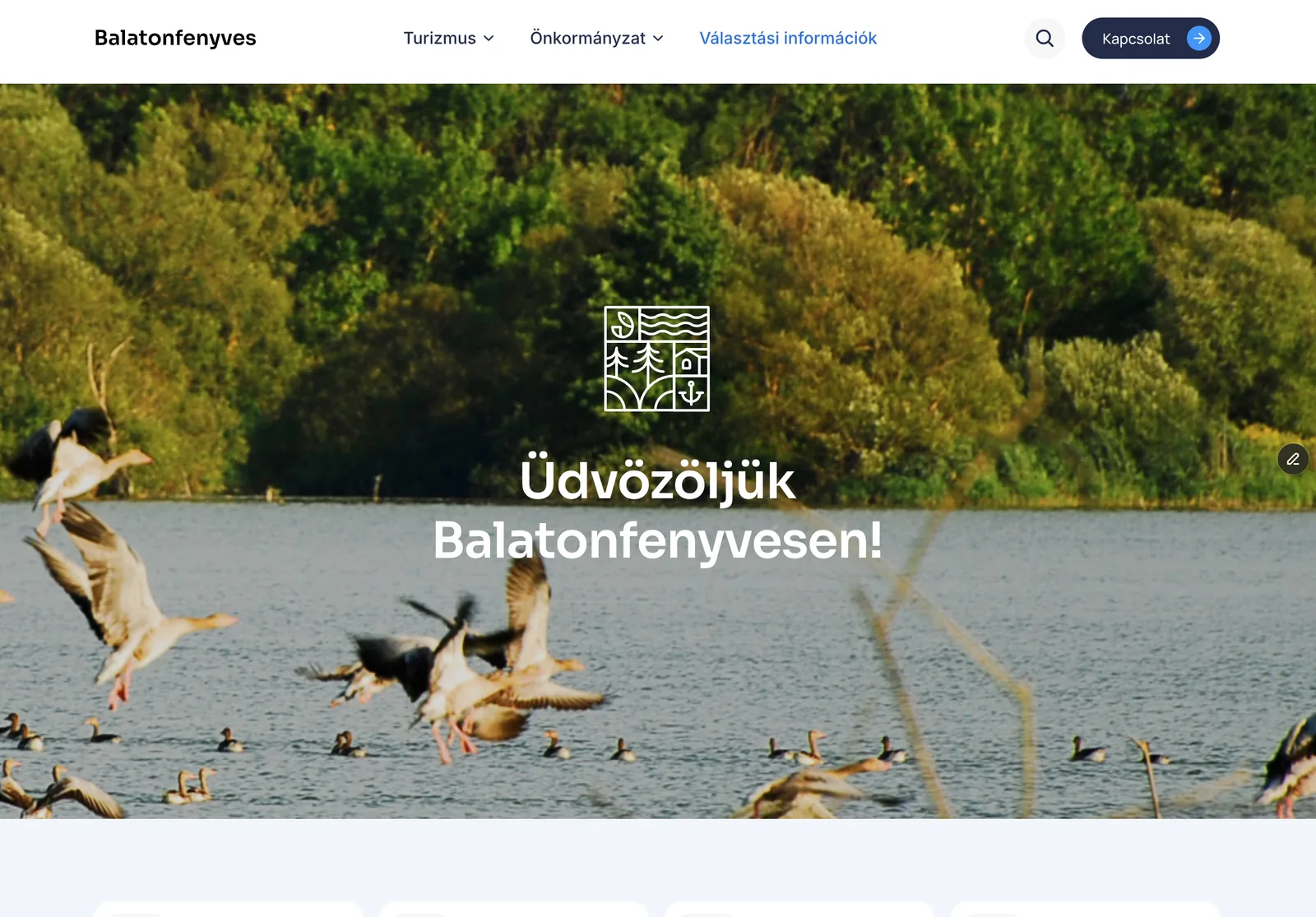 Balatonfenyves brand identity and website